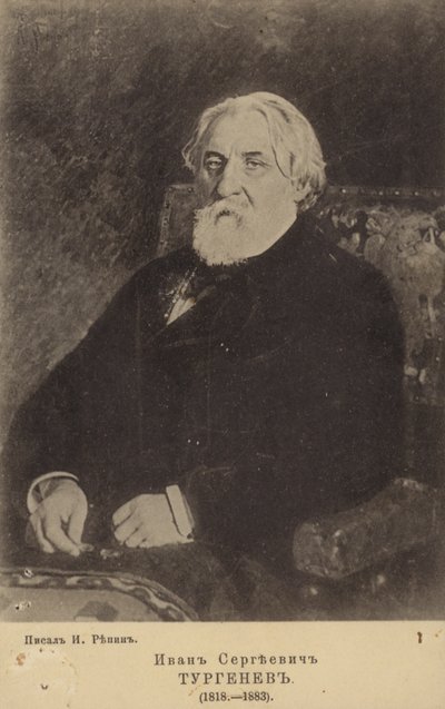 Ivan Turgenev, Russische romanschrijver, verhalenverteller en toneelschrijver door Ilya Efimovich Repin